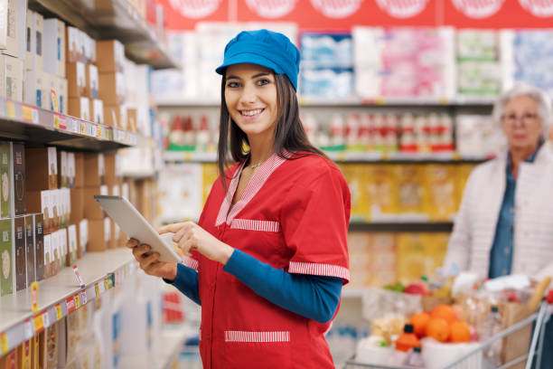 Gôndola de supermercado, organização